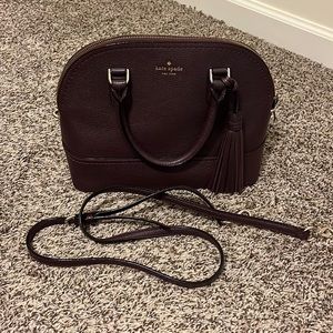Kate Spade Maroon Bag with Strap